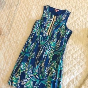 Lilly Pulitzer blue tropical dress